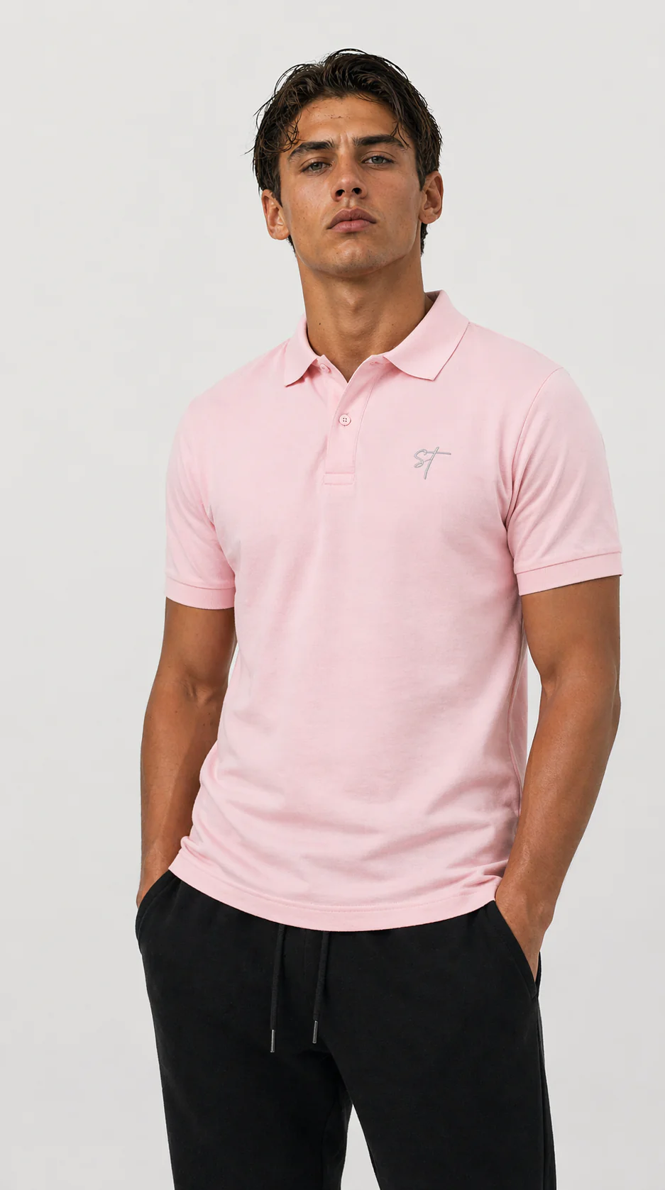 STSL® Polo Shirt – Pink - Image 3