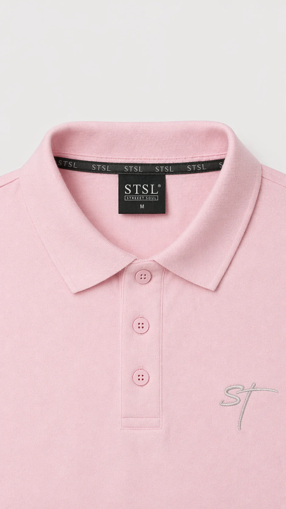 STSL® Polo Shirt – Pink - Image 6