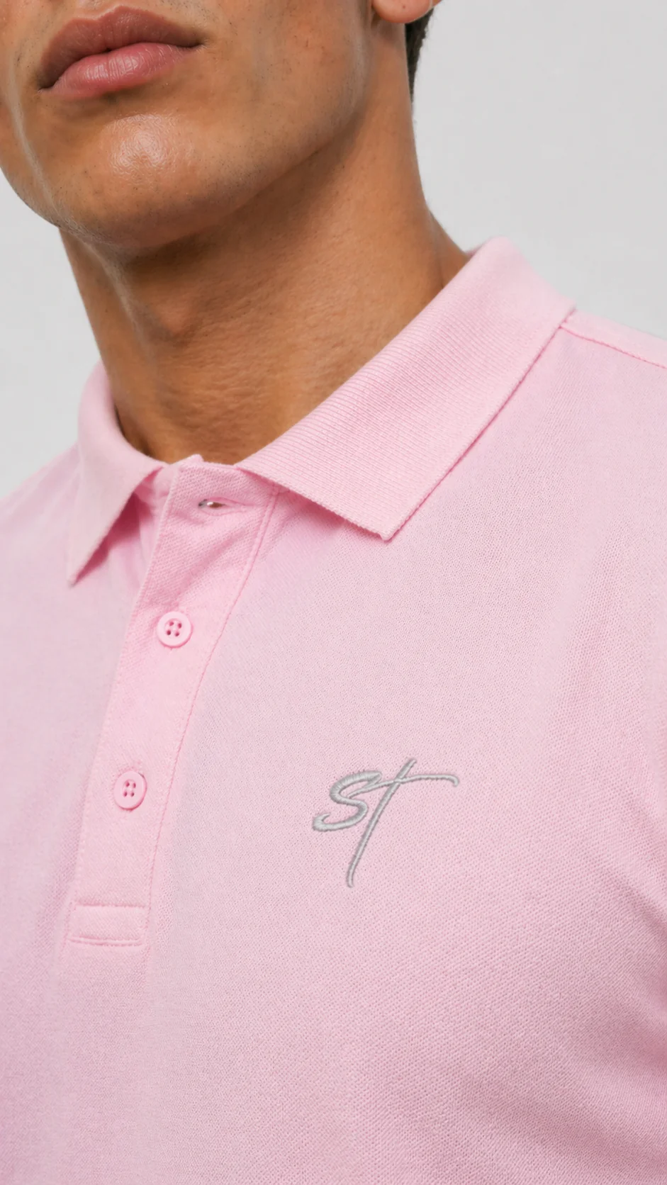 STSL® Polo Shirt – Pink - Image 8
