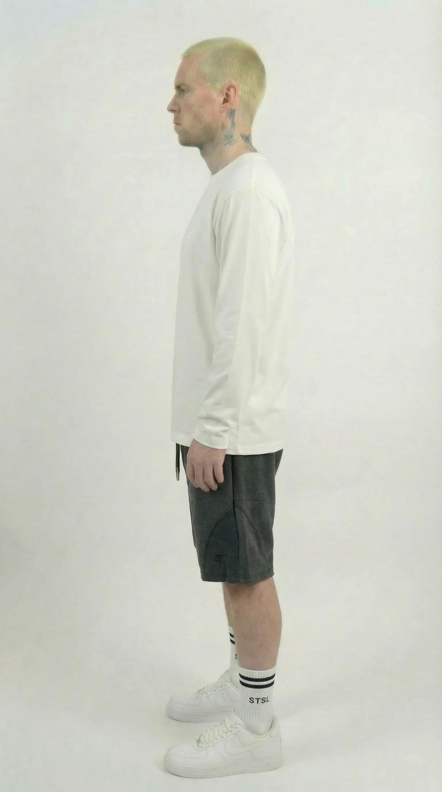 STSL Heavy Washed Shorts – Dark Grey - Image 3