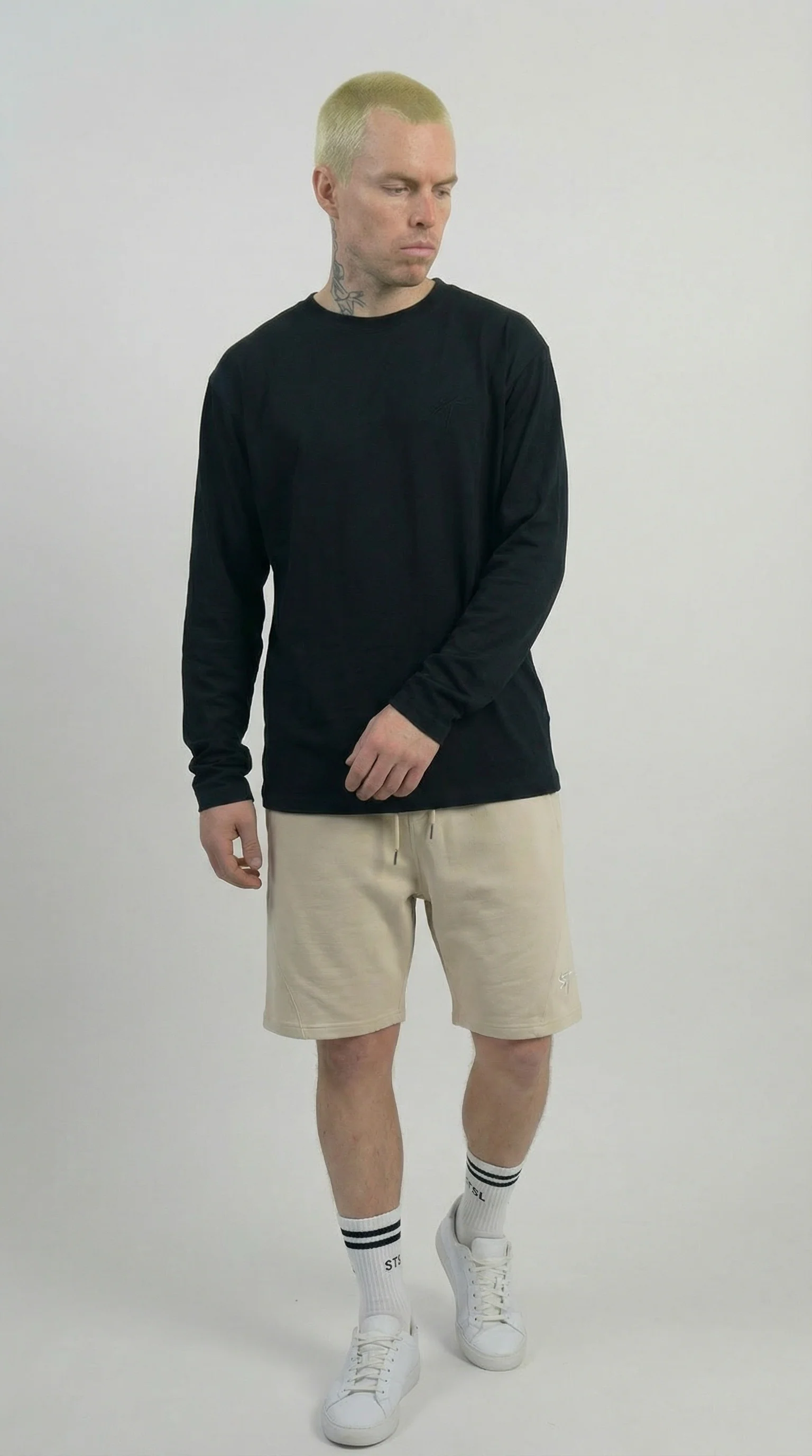 STSL Heavy Washed Shorts – Sand Beige - Image 5