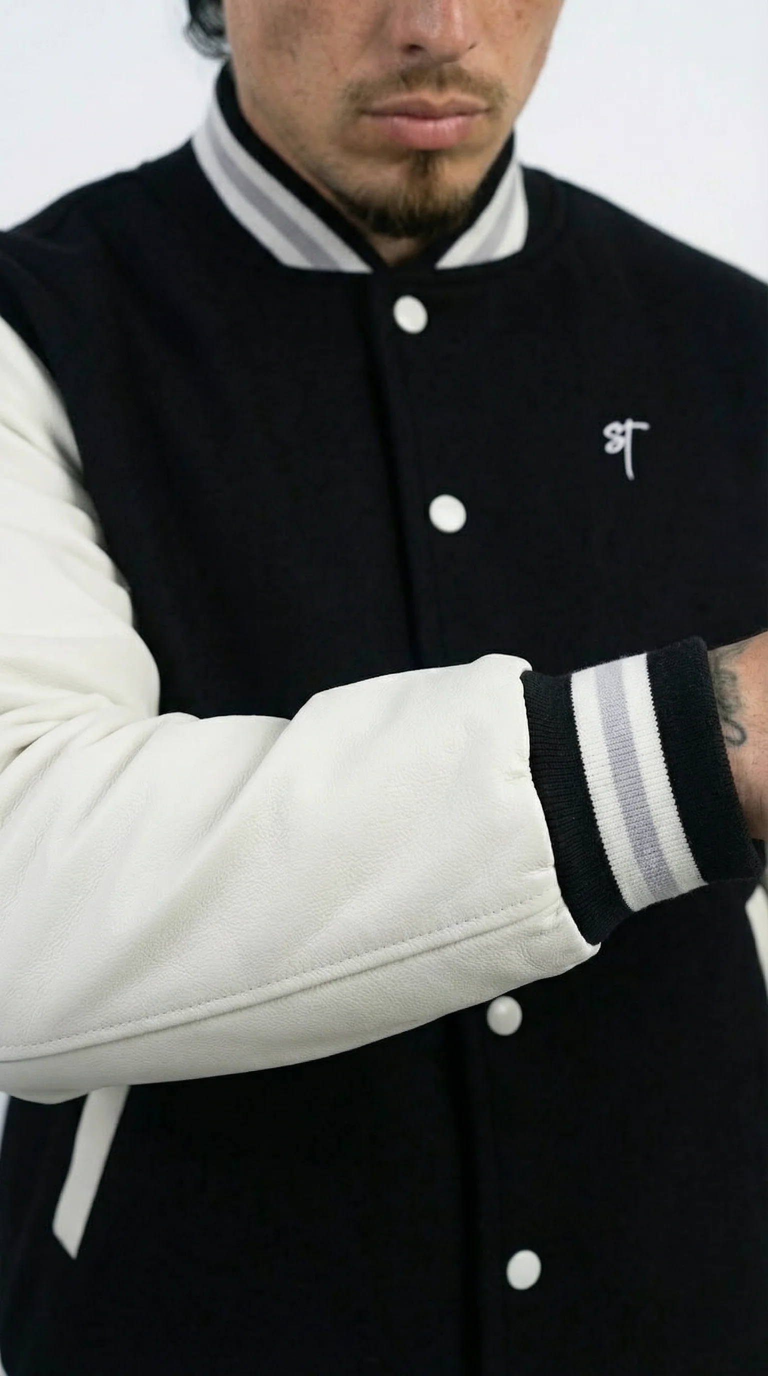 STSL® Varsity Jacket – Darkblue/White - Image 5