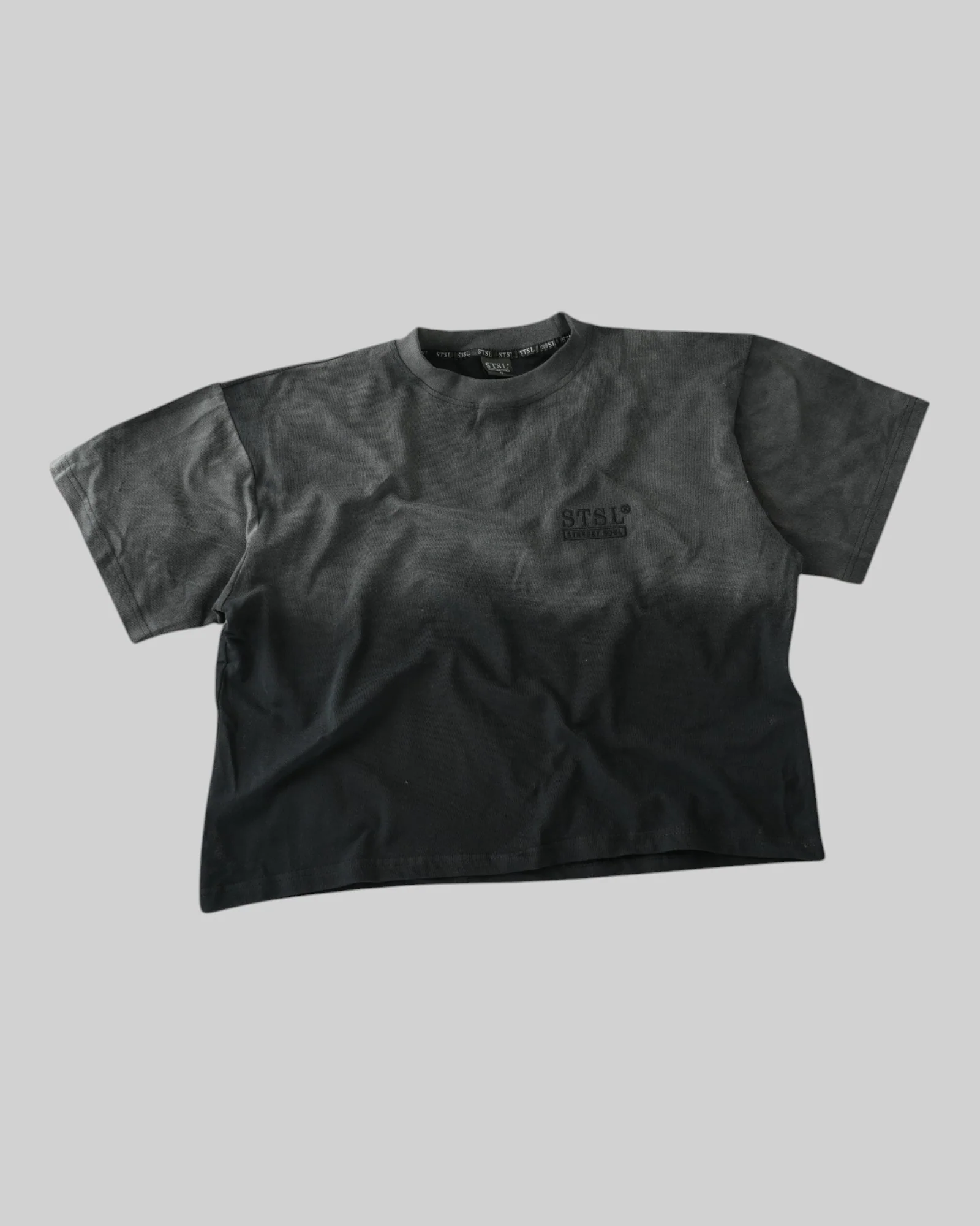 STSL® Heavy Oversize T-Shirt – Black Fade (220 GSM) - Image 5